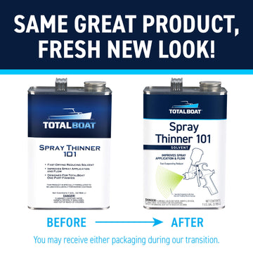 TotalBoat Spray Thinner 101 Same Great Product, Fresh New Look!