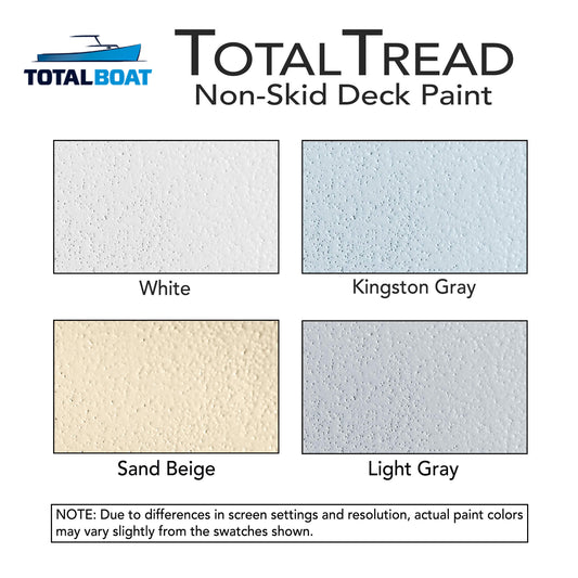 TotalBoat TotalTread  Color Chart